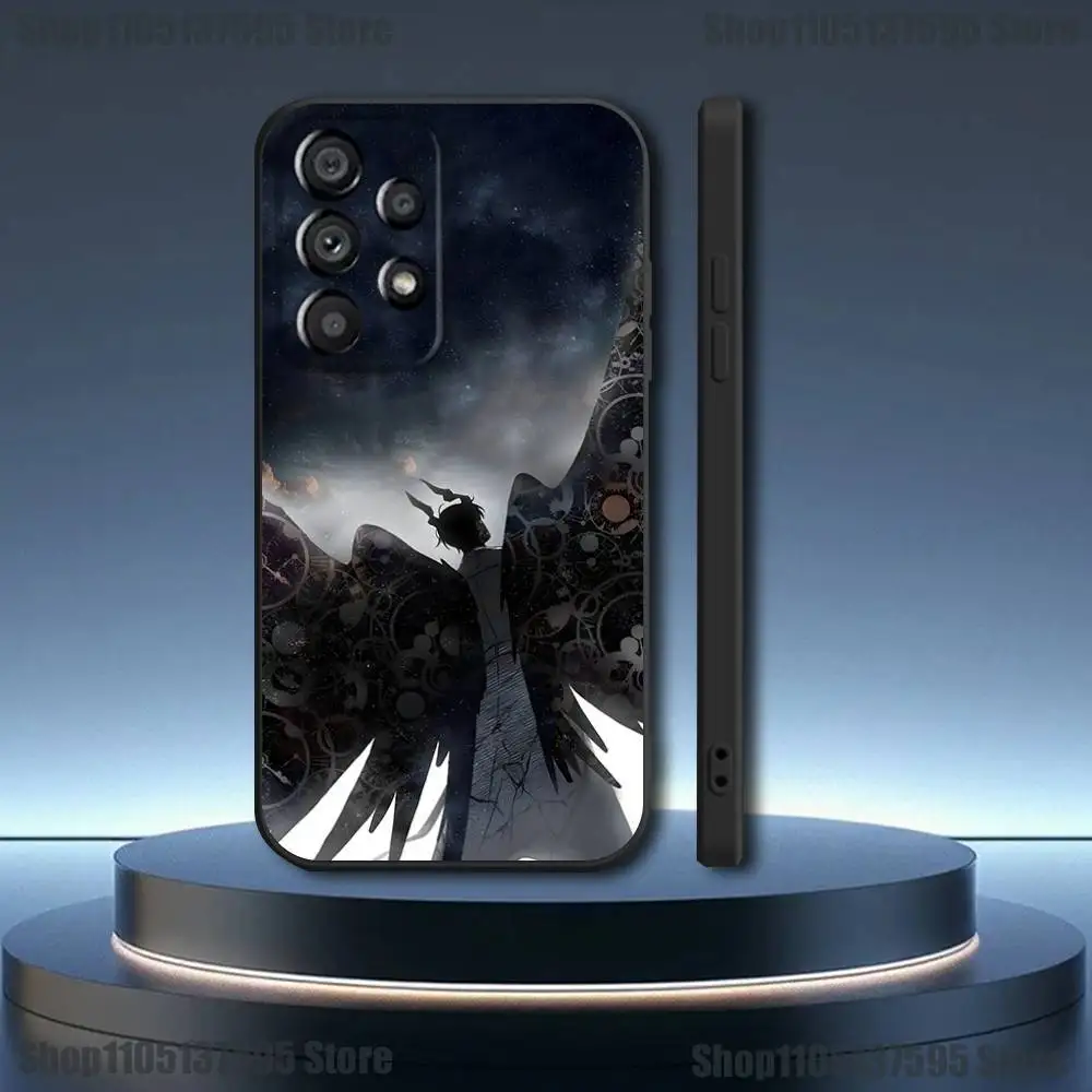 Coque de téléphone avec lecteur omniscient Viewpoint, étui noir souple pour Samsung Galaxy A73,31,32,71,41,53,52,71,22,5G, Note,J7,8,9