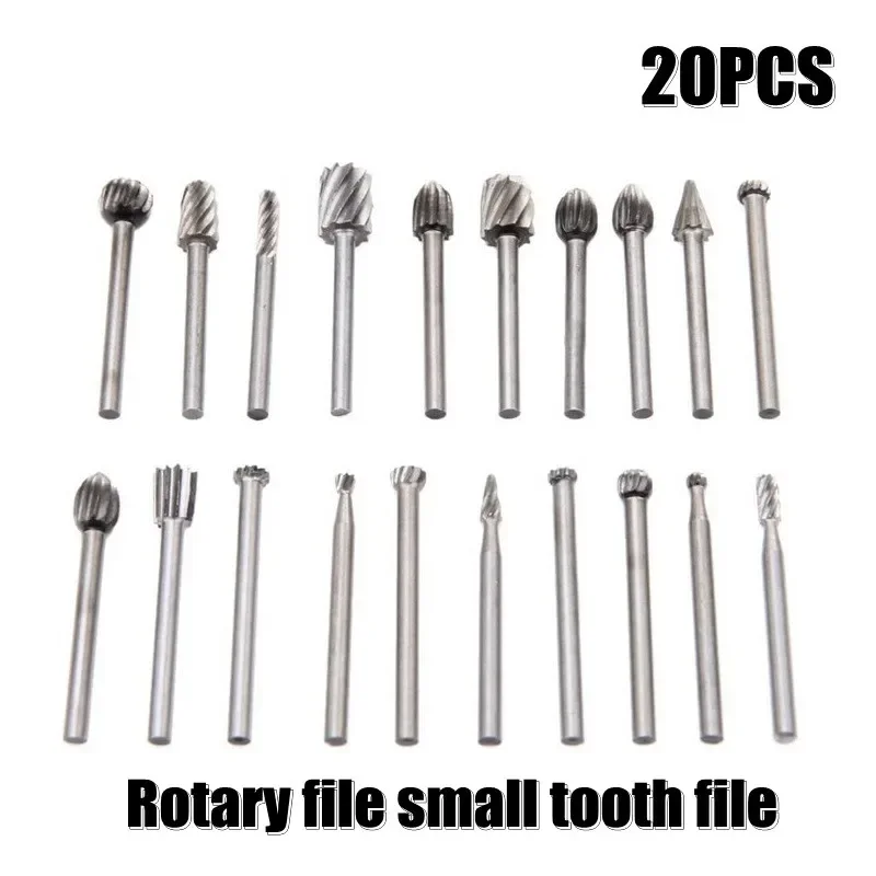 HSS Routing Router Brocas Set, Dremel Carbide Rotary Burrs, Ferramentas de Madeira, Pedra, Raiz De Metal, Escultura Fresa, 6 Pcs, 10 Pcs, 20Pcs