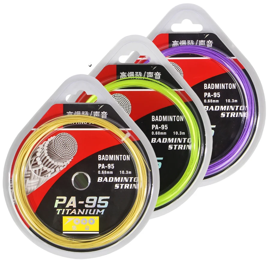 Topo 5pcs/lot Badminton String 0.68mm Thin Net Higher Repulsion Elastic Durable with Good Overall Performance Racket Net 95