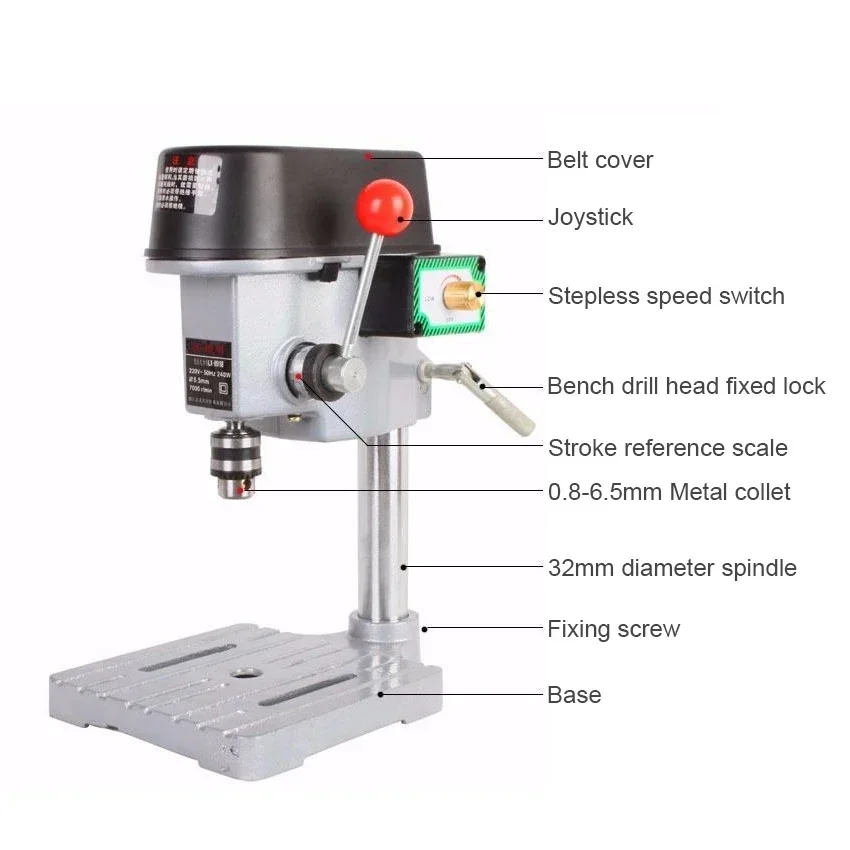 Wholesale 220 V Portable Mini Drill Press Machine