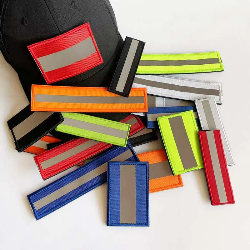 عاكس سلامة قطاع الإنقاذ شارة بقع مع حلقة هوك ، العسكرية التكتيكية شعار حقيبة الظهر سترة زين الملابس ملصقات #1