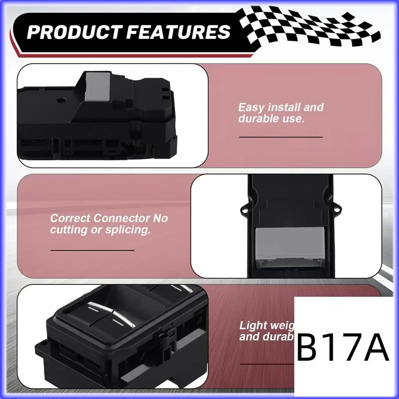

BT-Car Window Regulator Switch Forhonda Cr-V 35750-THA-H61 Glass Regulator Switch Window Button Switch