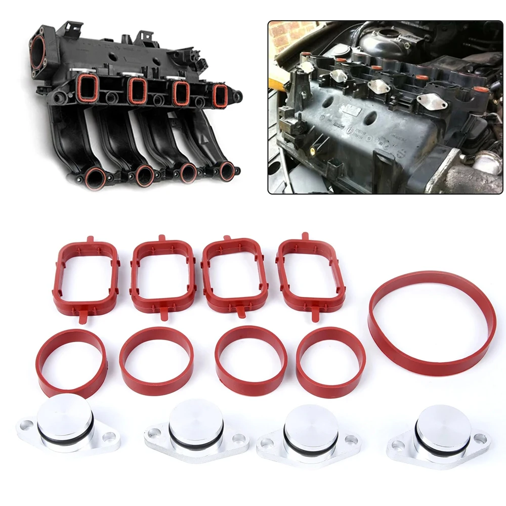 4Pcs 22mm Diesel Swirl Flap Blanks Bungs Intake Gaskets Kit For BMW M47/E46 320d 330d 525d 530d SI-A0136 Car Accessories