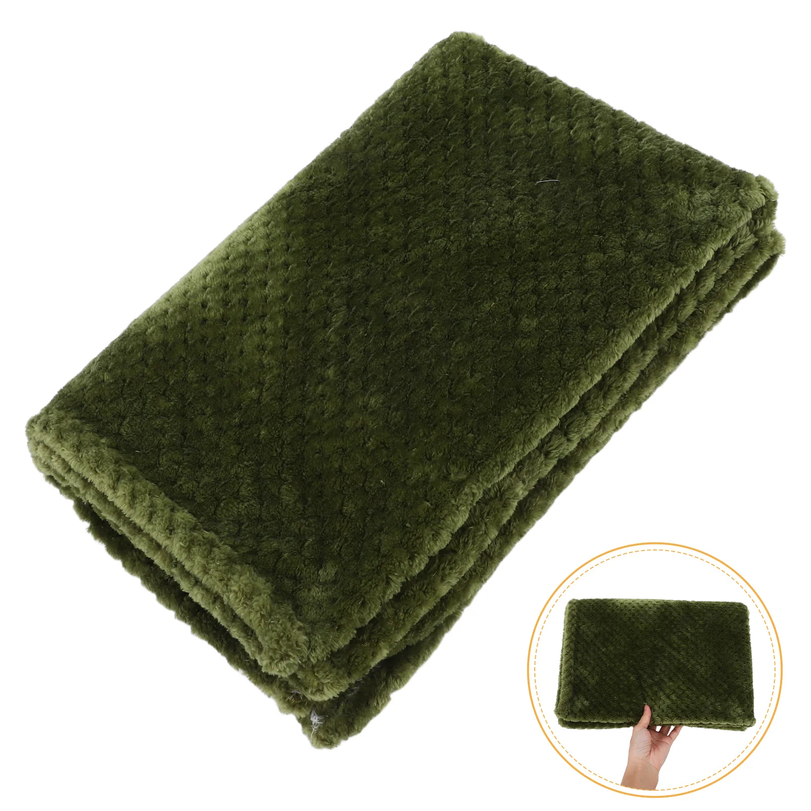 

1 pc Thickened Air Conditioning Quilt Soft Double Sided Blanket For Home Bed All Season Warm Lightweight Fade Resistant Wrinkle