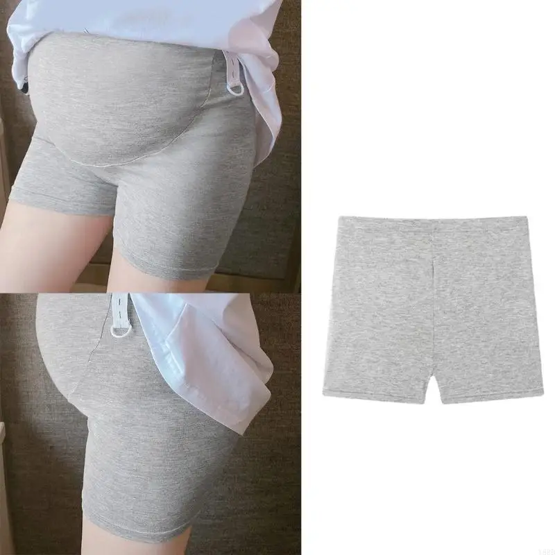 Y88D شورت دعم الحمل للأمهات، حزام خصر مرن، قماش ناعم قابل للتمدد، حزام قابل للتعديل، ملابس داخلية للأم الحامل