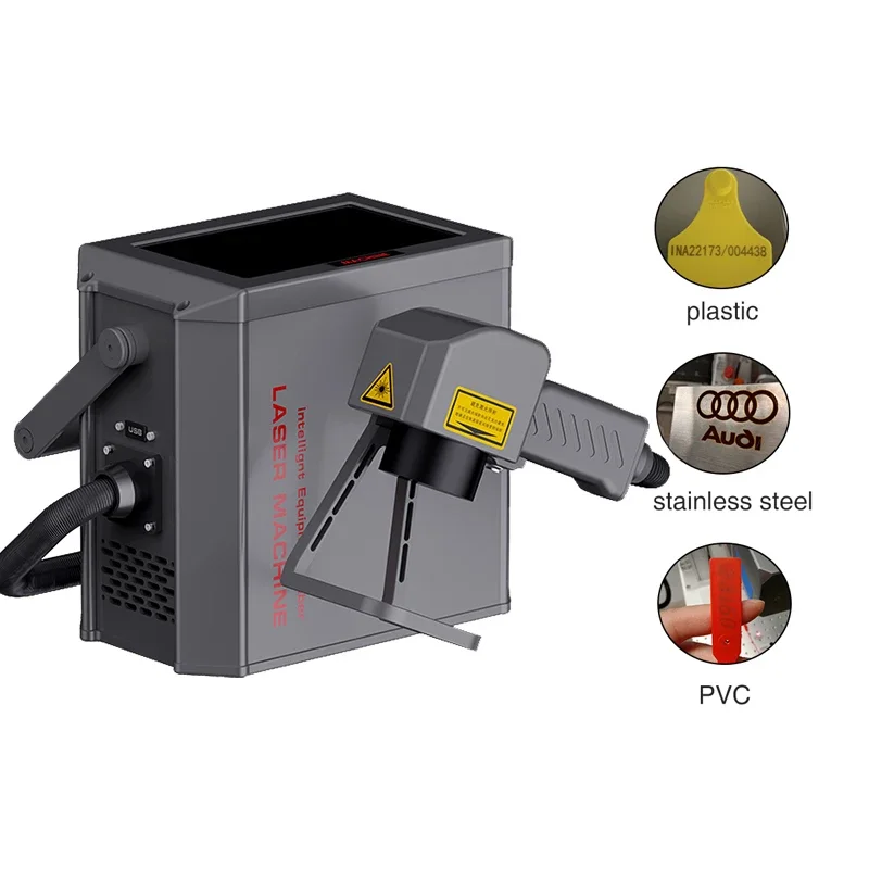 2025 newFaith Handheld  Engraver Price Tire Marking Fiber Portable Mini 20w 30w 50w Fiber  Marking Machine for Metal Plastic