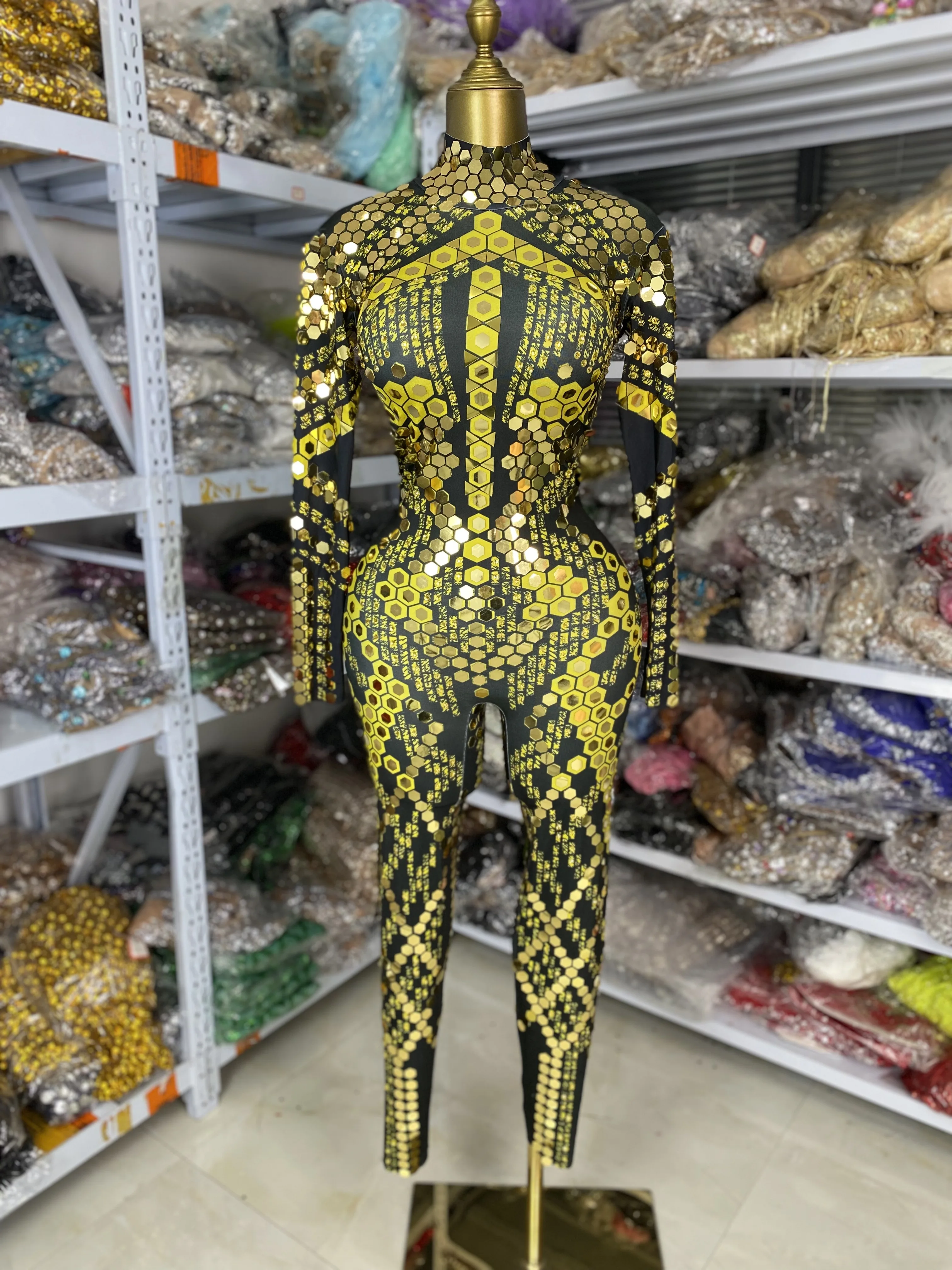 

Женский обтягивающий комбинезон Y2K для вечеринки с блестками и стразами, сексуальный комбинезон для ночного клуба, танцевальный костюм для шоу, сценическая одежда, оптовая продажа