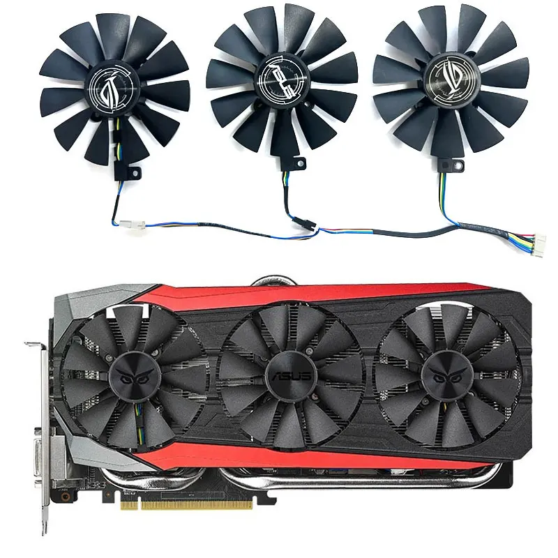 87MM New For ASUS STRIX R9 Fury R9 390 390X Graphics Card Replacement Fan FDC10H12S9-C