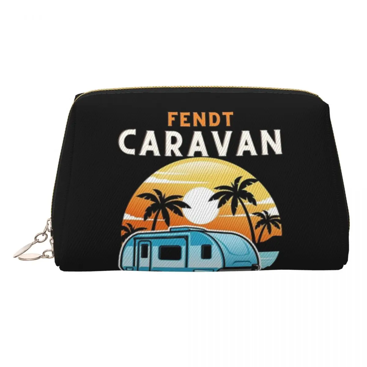 Fendt Caravan Essential Women Cosmetic Bags Travel Makeup Organizer Pouch Toiletry Storage Dopp Kit Box