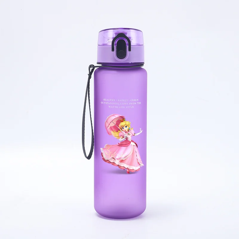 650 ミリリットルスーパーマリオブラザーズスポーツウォーターボトル男の子女の子漏れ防止プラスチックカップ飲料屋外ポータブルジムフィットネス水差しギフト