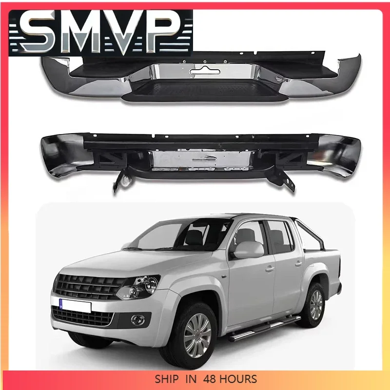 Nuevo Protector de parachoques trasero para VOLKSWAGEN AMAROK 2010-2021 Pedal de parachoques trasero Auto 4x4 Protector Deflector Kit de carrocería parachoques trasero