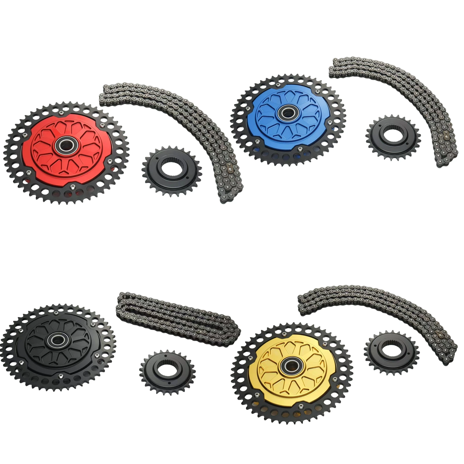 Motorcycle Chain Drive Transmission Sprocket Conversion Kit For Harley Touring Road Glide M8 2009-2024