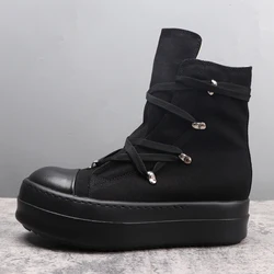 Men's Casual Shoes Pentagram Design Shoes for Man Height Increasing Women's Sneakers Lace-up Men's Sneakers