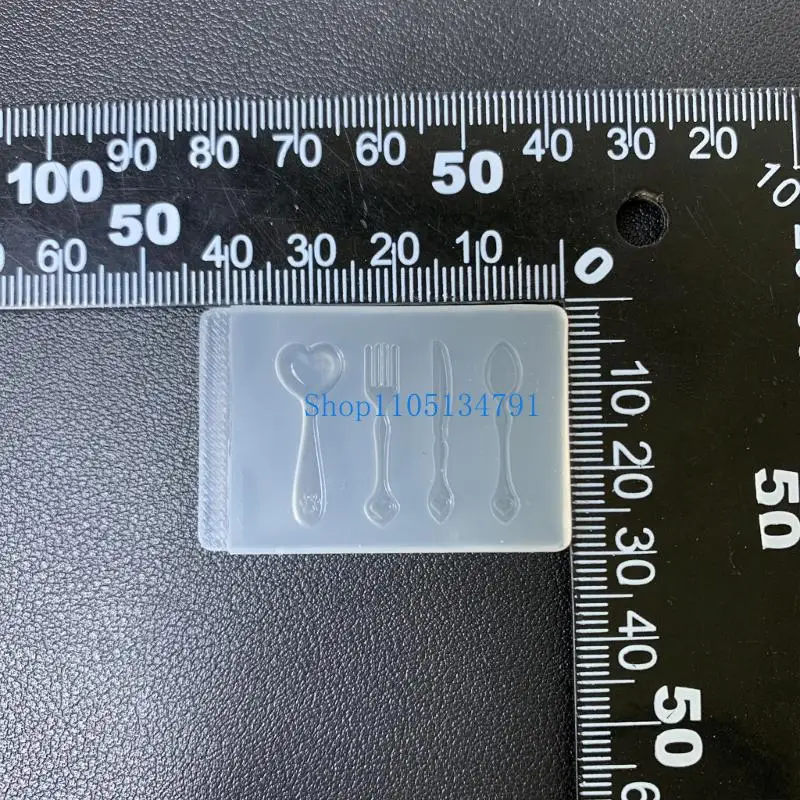 

98km Professional Grade Cutlery Shaped Mold Silicone Fork Spoon Crafts Mould For Unique Kitchen Decorations Jewelry