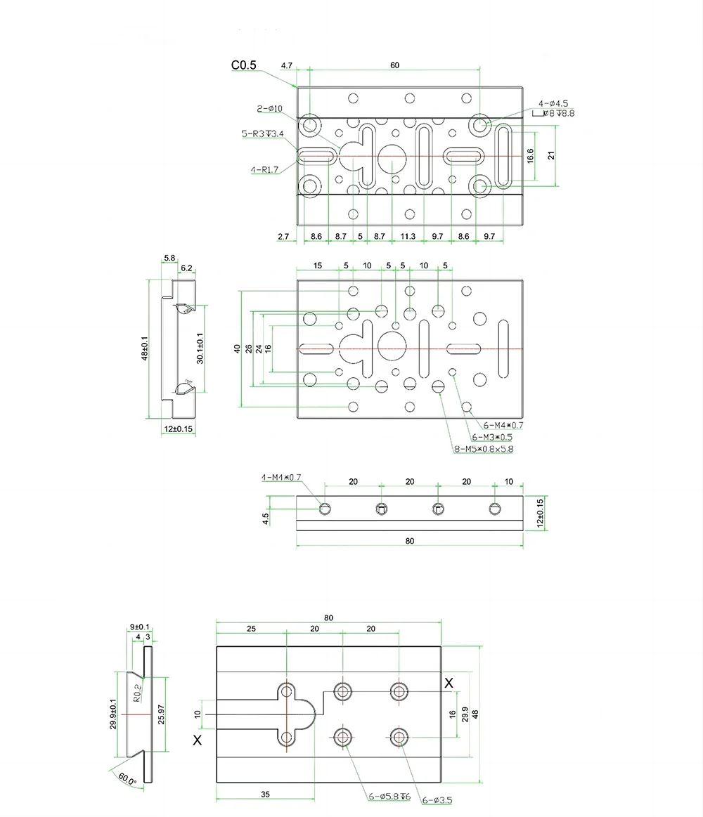Tyvok Sliding Plate Liftable Adjustable Modular Holder for CNC Laser Engraver Adjustment Brackets Laser Cutting Accessories
