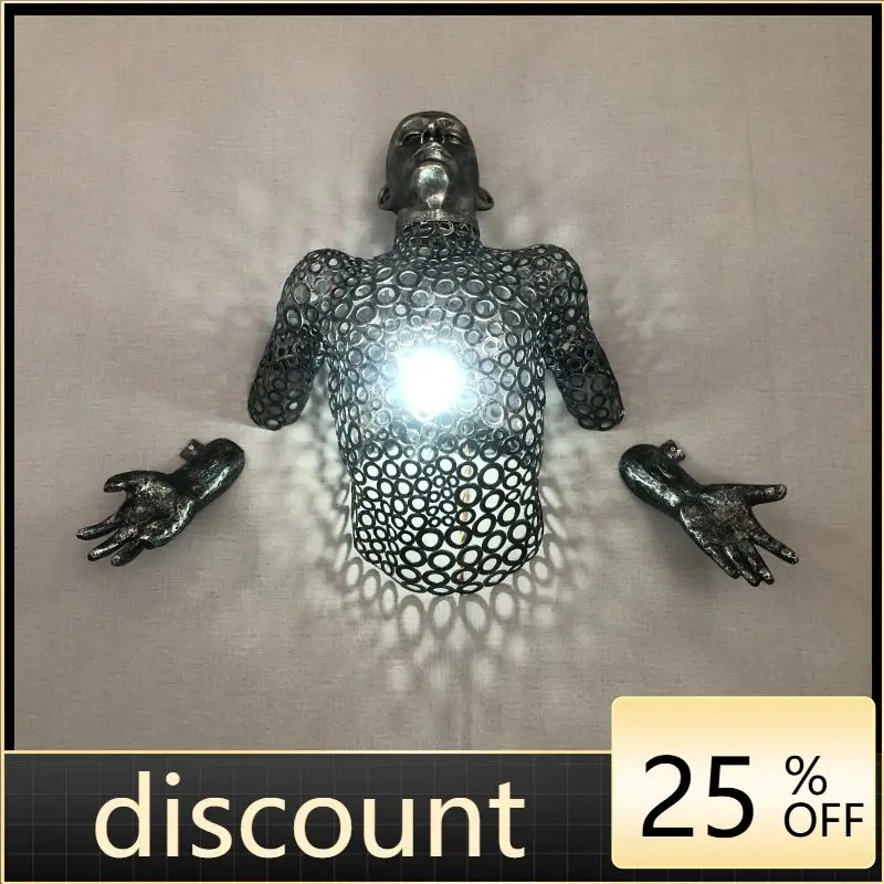 

LMM retro wrought iron 3D model wrought iron figure wall hanging jewelry hot pot shop decoration and matching