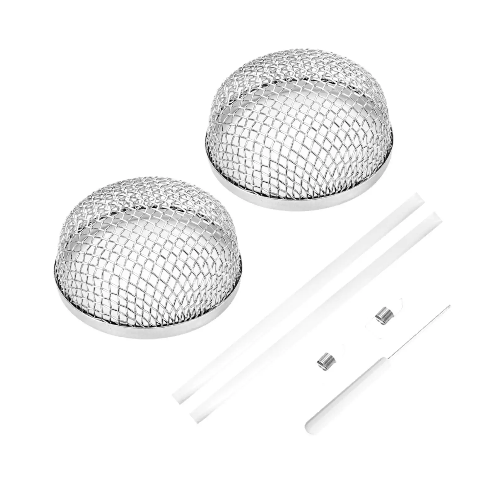 

RV Flying Screen Furnace Vent Cover Stainless Steel Exhaust Vent Protector for Room Heater and Car Vent