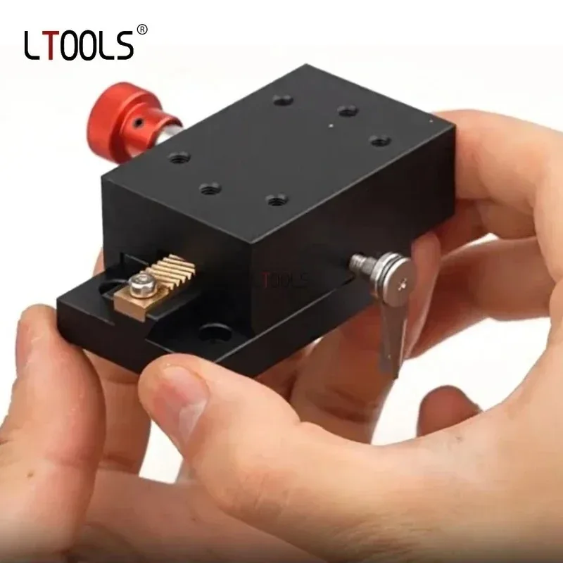 

X-axis 40mm Dovetail Groove Slide Table High Precision Mini Displacement Platform Manual Fine-tuning Woodworking Hand Tool