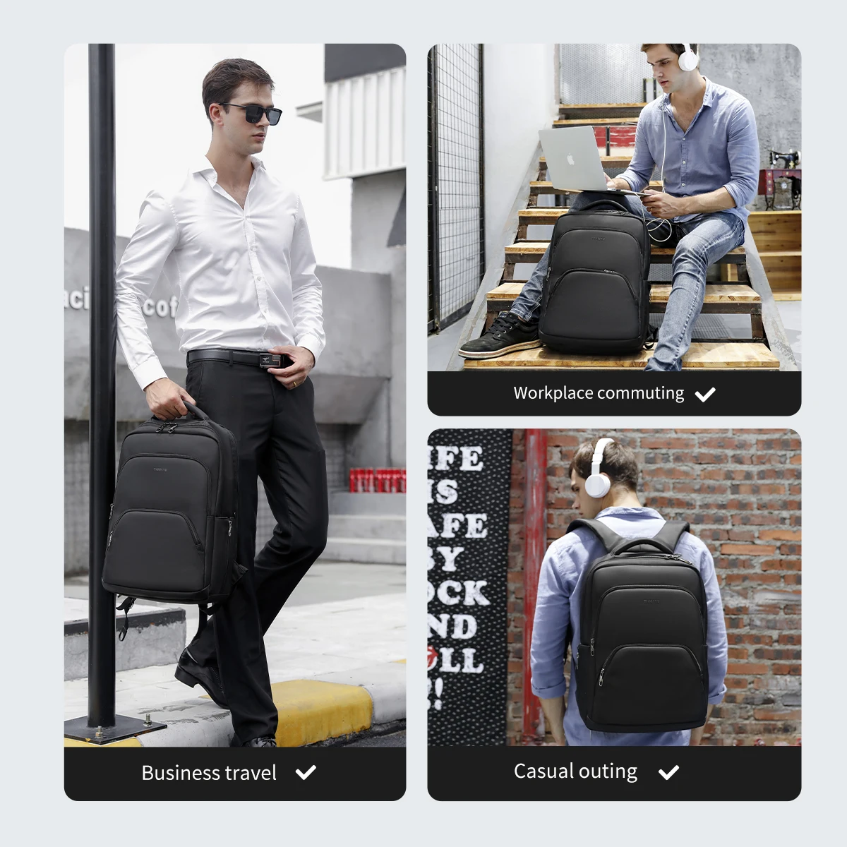 Lifetime Warranty Backpack For Men 14-15.6-17inch Laptop Backpack Male Business Backpack Anti Theft Bags Male Travel Backpacks