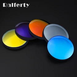Ralferty Polarized Prescription Sunglasses Lens Resin CR-39 Myopia Optical Eye Glasses Lens Black Mirror Coating 1.50 1.61 1.67