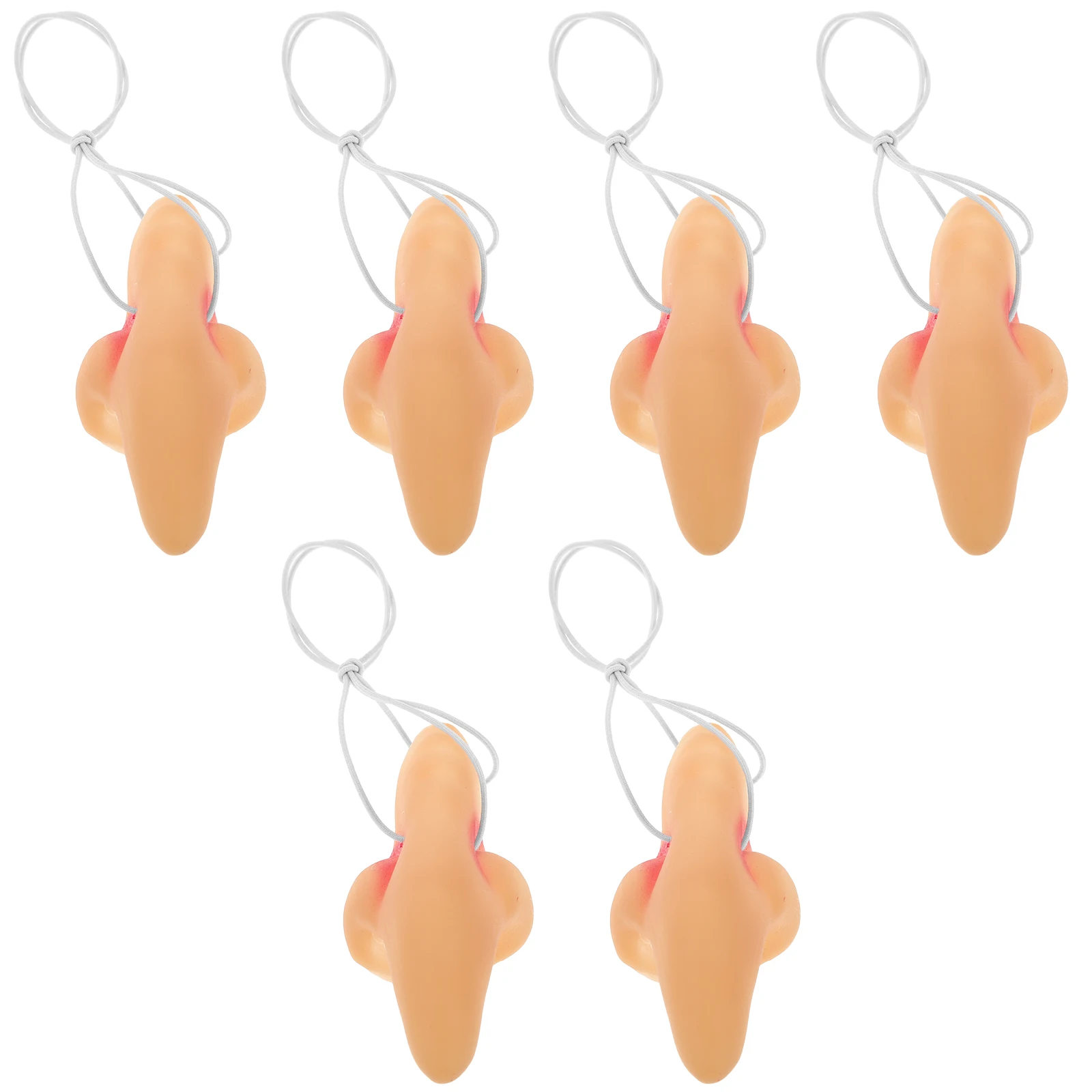 

6pcs Witch Nose Props Realistic TPR Lightweight Halloween Costume Accessories Fancy Dress Party Supplies Cosplay Trick Treat