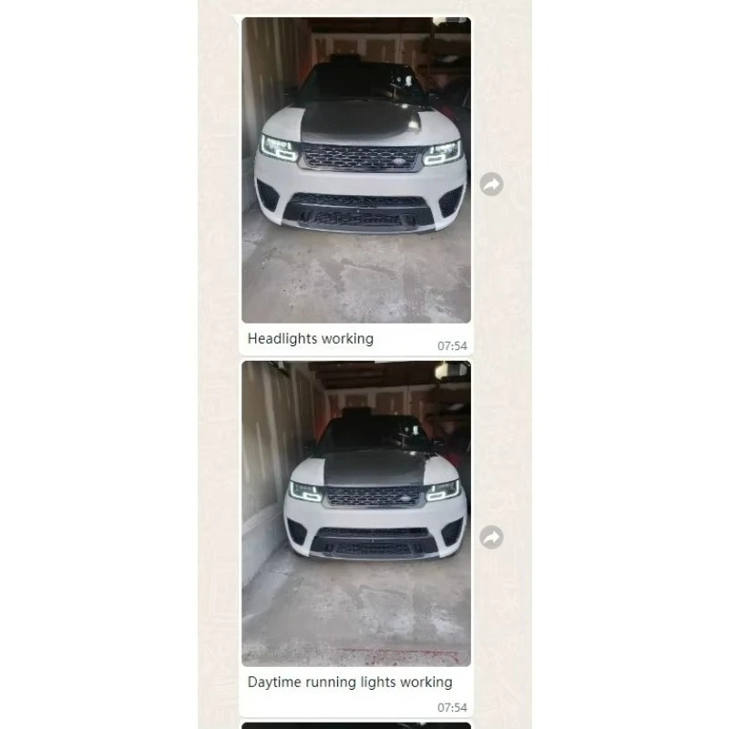 L494 4 Lens Direct Fit Headlight for Range Rover Sport 2014-2017 Front Lamp Headlamp No Bumper Grille Upgrade