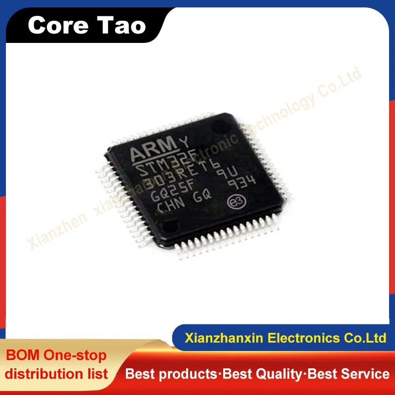 1pcs/lot STM32F303RET6 STM32F303 303RET6 LQFP-64 32-bit microcontrollers microcontroller