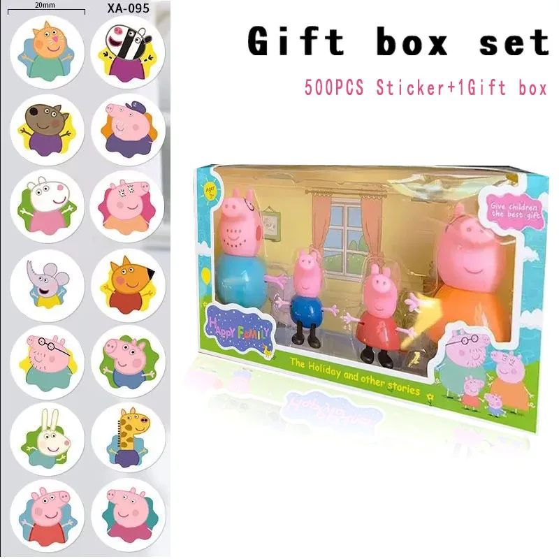 NOUVEAU Ensemble complet de poupées Peppa Pig pour jouer à la maison, figurines de la famille Peppa 