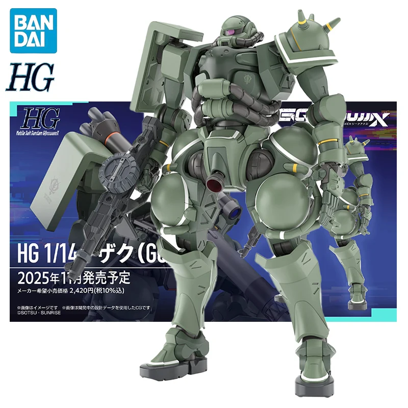 

BANDAI HG 1/144 Gundam GQuuuuX MS-06 Zaku аниме фигурки сборка модель коллекция игрушек