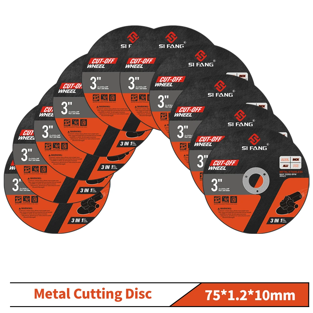 10 sztuk 75mm okrągła ściernica z żywicy brzeszczoty tarcza tnąca do cięcia metalu
