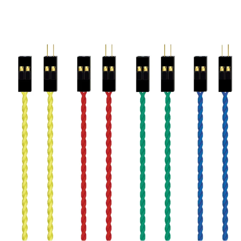 2-pinowy przedłużacz linii DuPont o rozstawie 2,54 mm męski na żeński kabel LED do ponownego uruchamiania płyty głównej 30 cm/50 cm do elektroniki