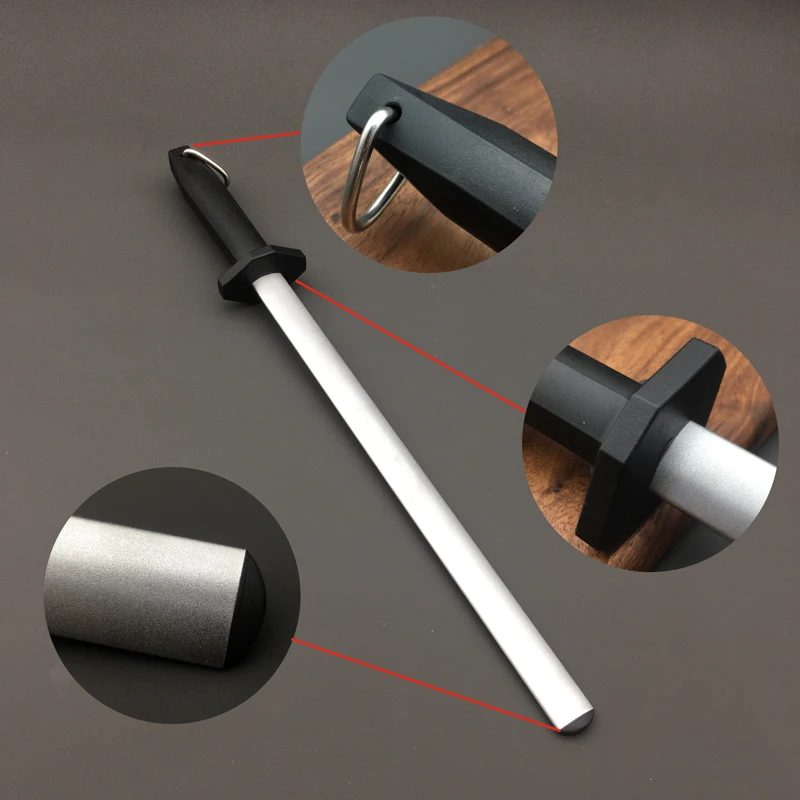 Musats9インチ研ぎロッドダイヤモンド研ぎバープロフェッショナル研ぎ器ダイヤモンド研ぎ器研ぎ鋼
