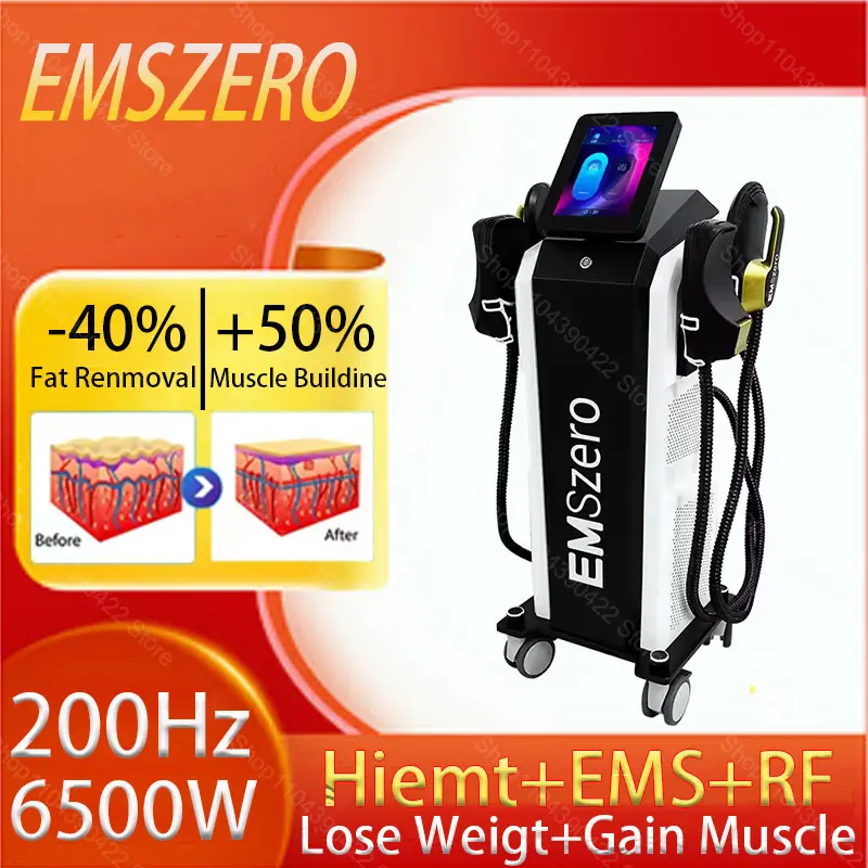 

EMSZERO Muscle Stimulation Fat Removal and Slimming Shaping Machine 6500W 15 Tesla RF Weight Loss Hip Shaping Machine