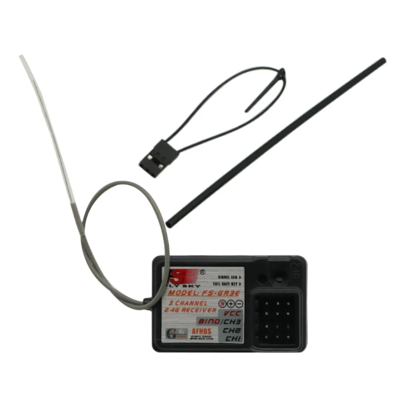 Original Flysky FS-GR3E AFHDS 2.4G 3CH RC Receiver for GT3B GT2 GT3C RC Transmitter wholesale