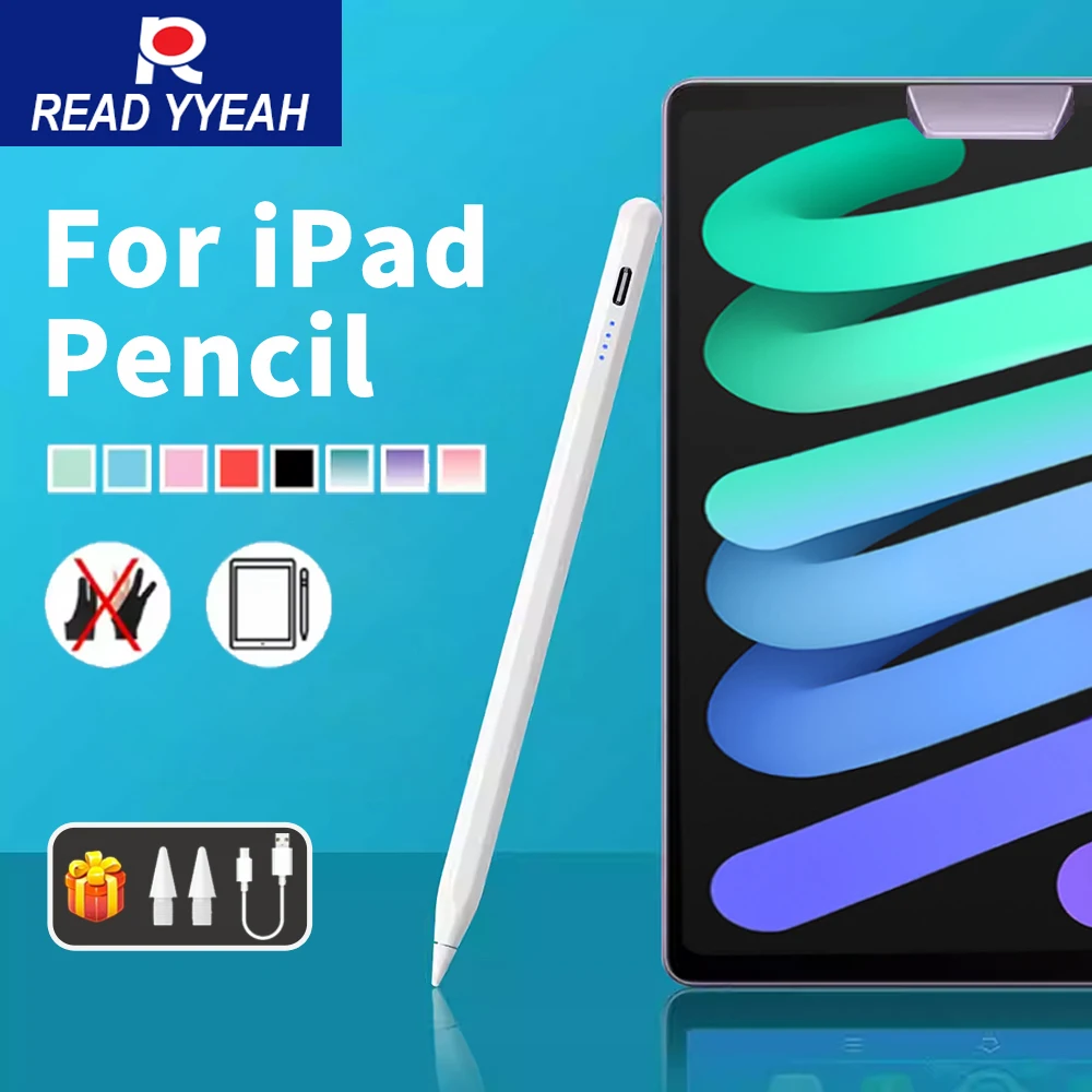 

New Magnet Touch Pencil For Apple Pencil Palm Rejection Stylus For 2018 2019 2020 2021 2022 2023 2024 2025 iPad Air Mini Pro Pen