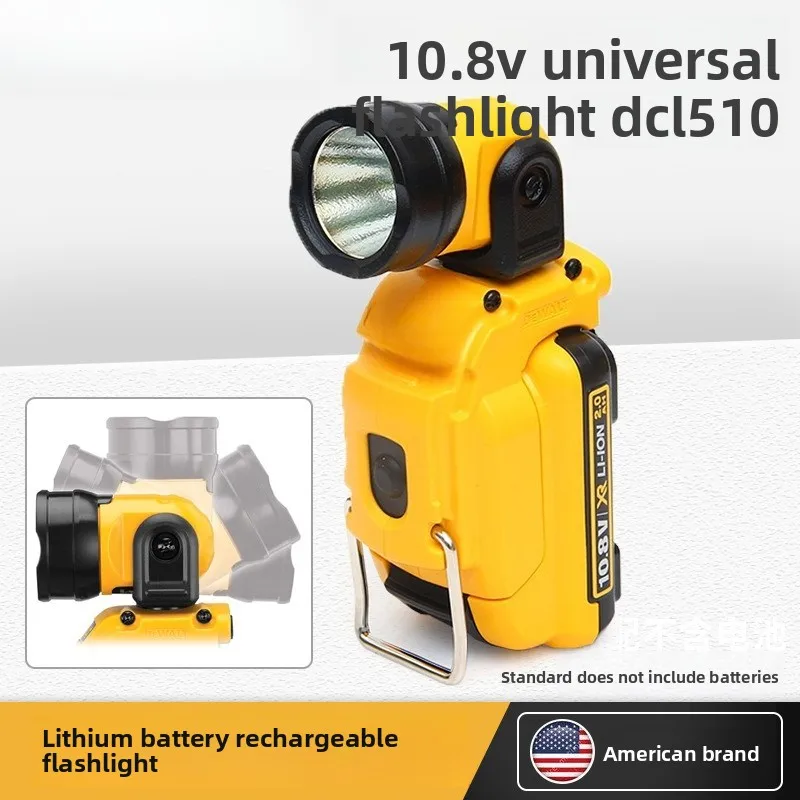 Batería de litio Luz LED recargable de 10,8 V, linterna universal DCL510