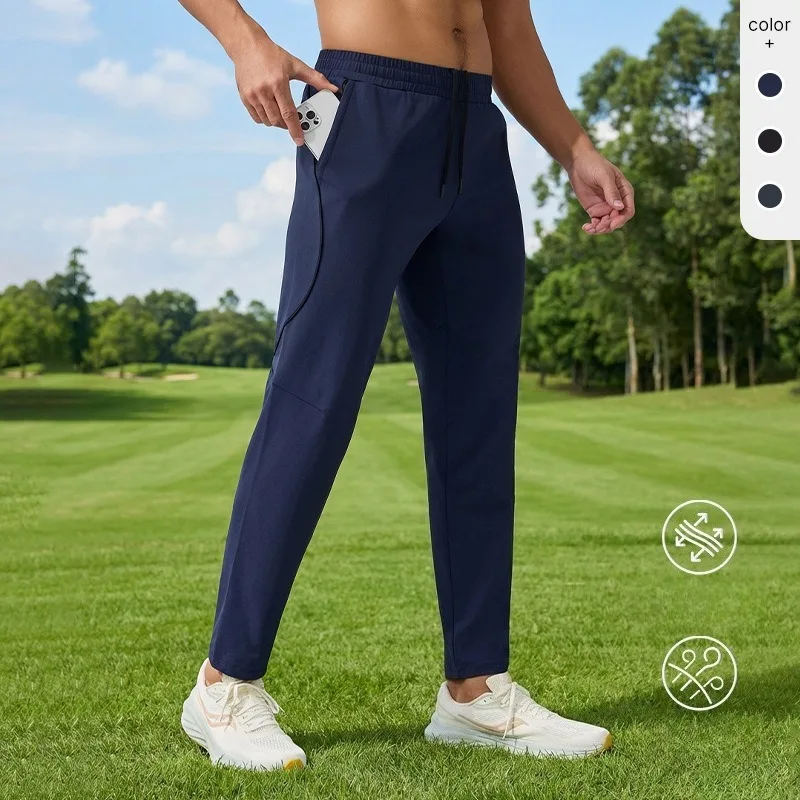 

Новые быстросохнущие спортивные брюки для мужчин: весенне-летние, повседневные, дышащие, прямого кроя, для активного отдыха и бега, комфортные