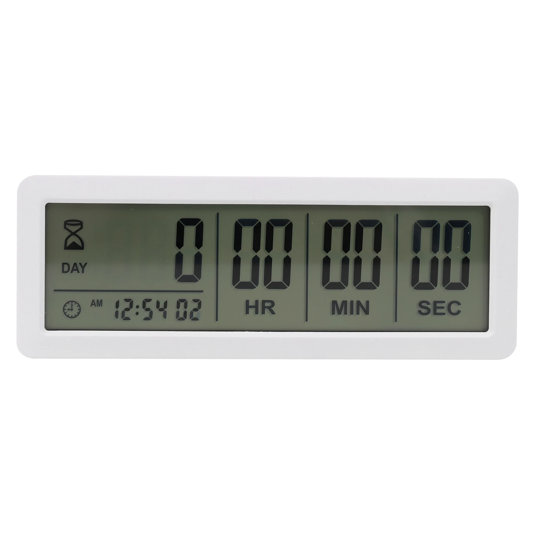 Big Digital Countdown Days Timer Clock - 999 Days Count Down Clock Timer for Graduation Lab Kitchen (White)