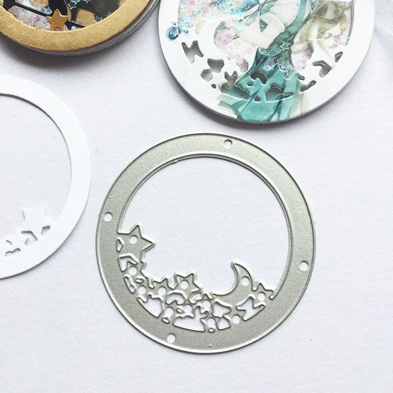 Star Moon Metal Cutting Dies Scrapbooking Album Paper Cards Decorative Crafts Embossing Die Cuts