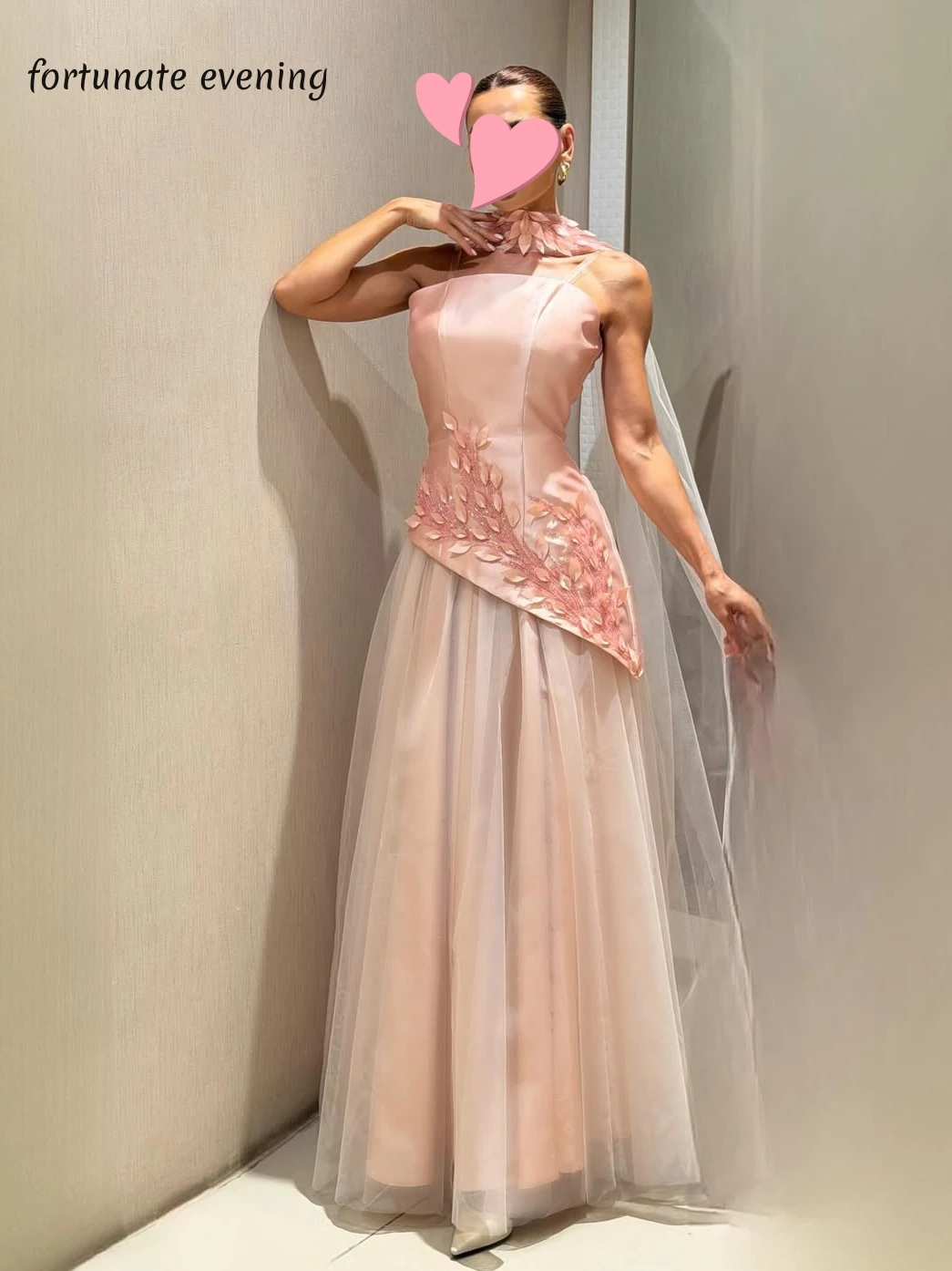 

Fortunate Evening Elegant Vintage Sweet Pink Beads Asymmetrical New Customized Formal Occasion Prom Dress Evening Party Gowns