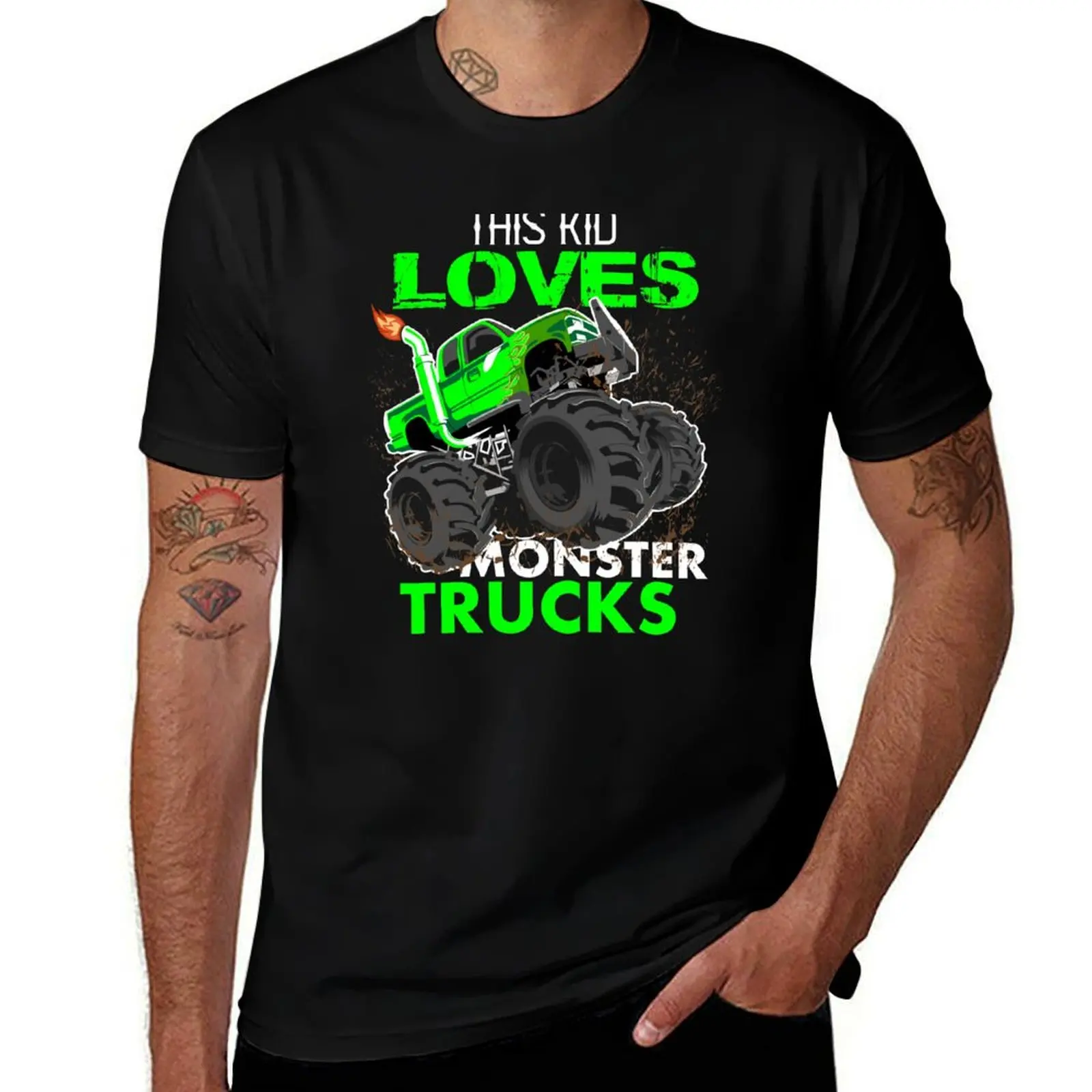 

Youth Monster Trucks, this kid loves monster trucks, Boys car Boys and Girls Gift T-Shirt t shirts with prints