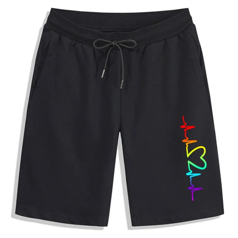 

Summer Mens Shorts Printing Daily Jogging Sports Short Trouser Casual Fitness Cycling Man Shorts Marathon Exercise Half Pants