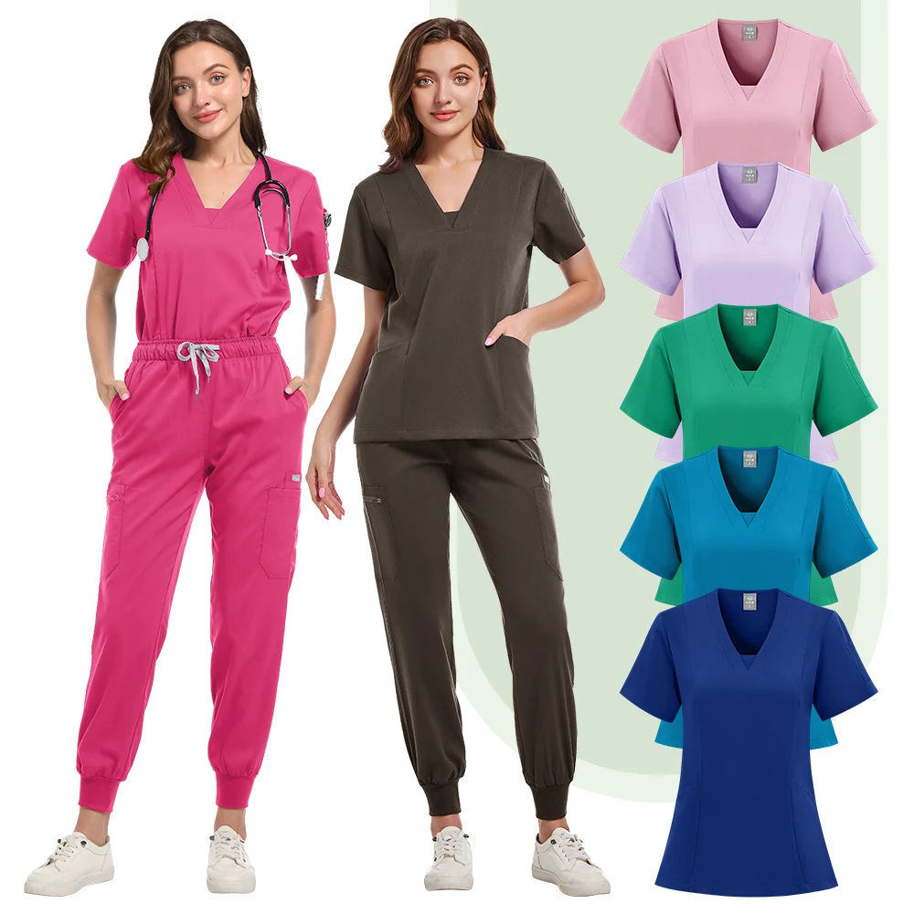 

High Quality Pharmacist Work Suits Men Health Check Doctor Working Clothes Hospital Scrubs Uniforms Men Surgical Nurse Top+Pants