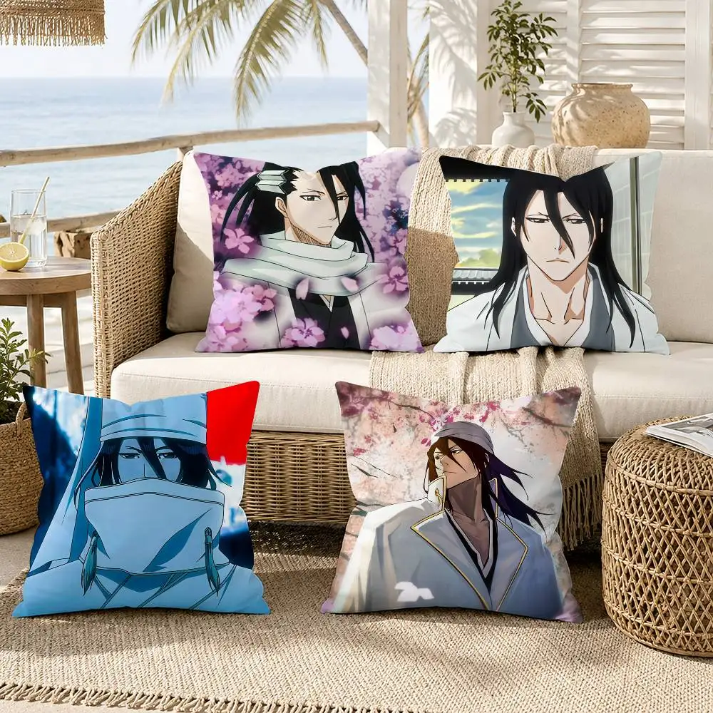 Home Office Bleaching - B-Bleach Anime K-Kuchiki Byakuya Pillow Case