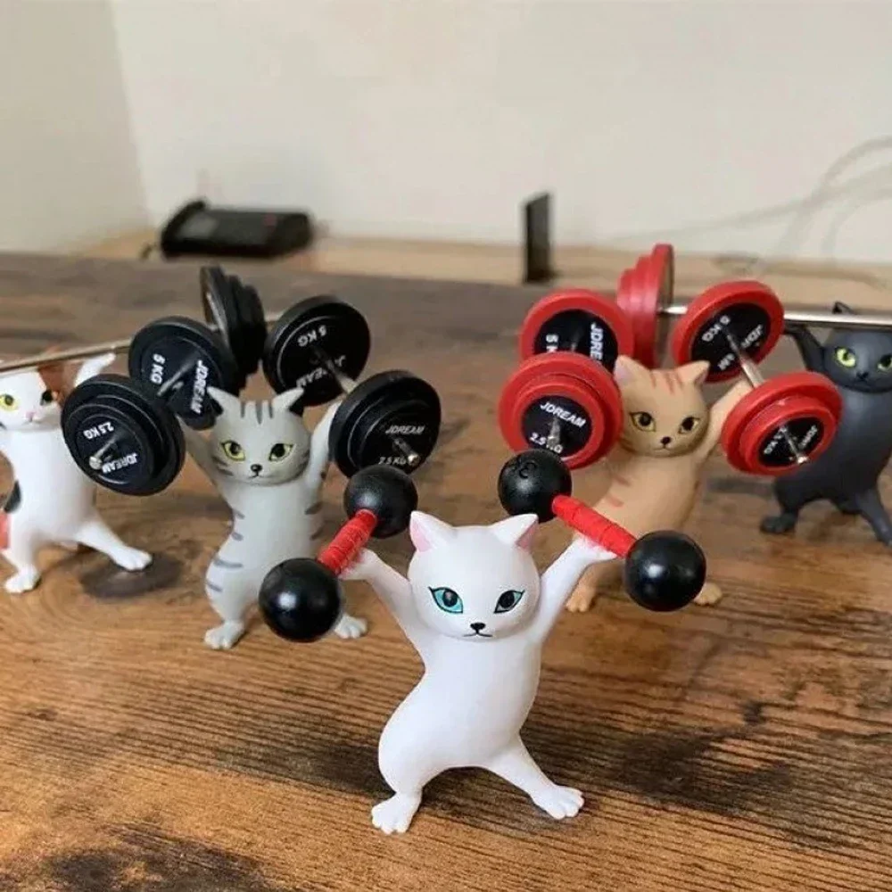 1/5Pc Funny Pen Holder Cat Doll Ornaments Plastic Crafts Earphone Support for Children Gift Room Desk Home Decoration Accessory