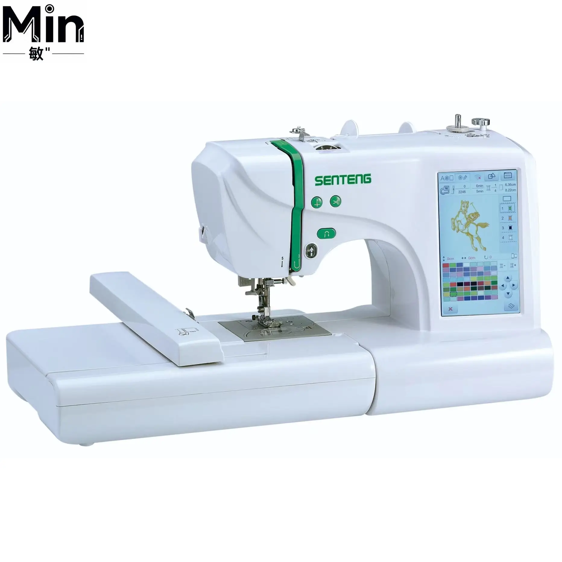 Hot Selling Multifunctional Automatic Computer Touch Screen Embroidery Sewing Machine for Domestic Home Use