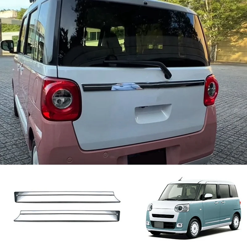 Car Exterior ABS Chrome Rear Door Trunk Strip For Daihatsu CANBUS LA850S LA860S 2022+