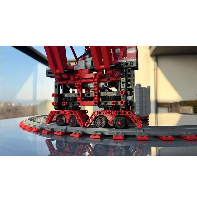 Mini MOC-202983 رافعة صغيرة بنة نموذج 1193 PartsMOC الإبداعية الصبي عيد الميلاد عيد ميلاد بناء الالعاب العملاقة هدية