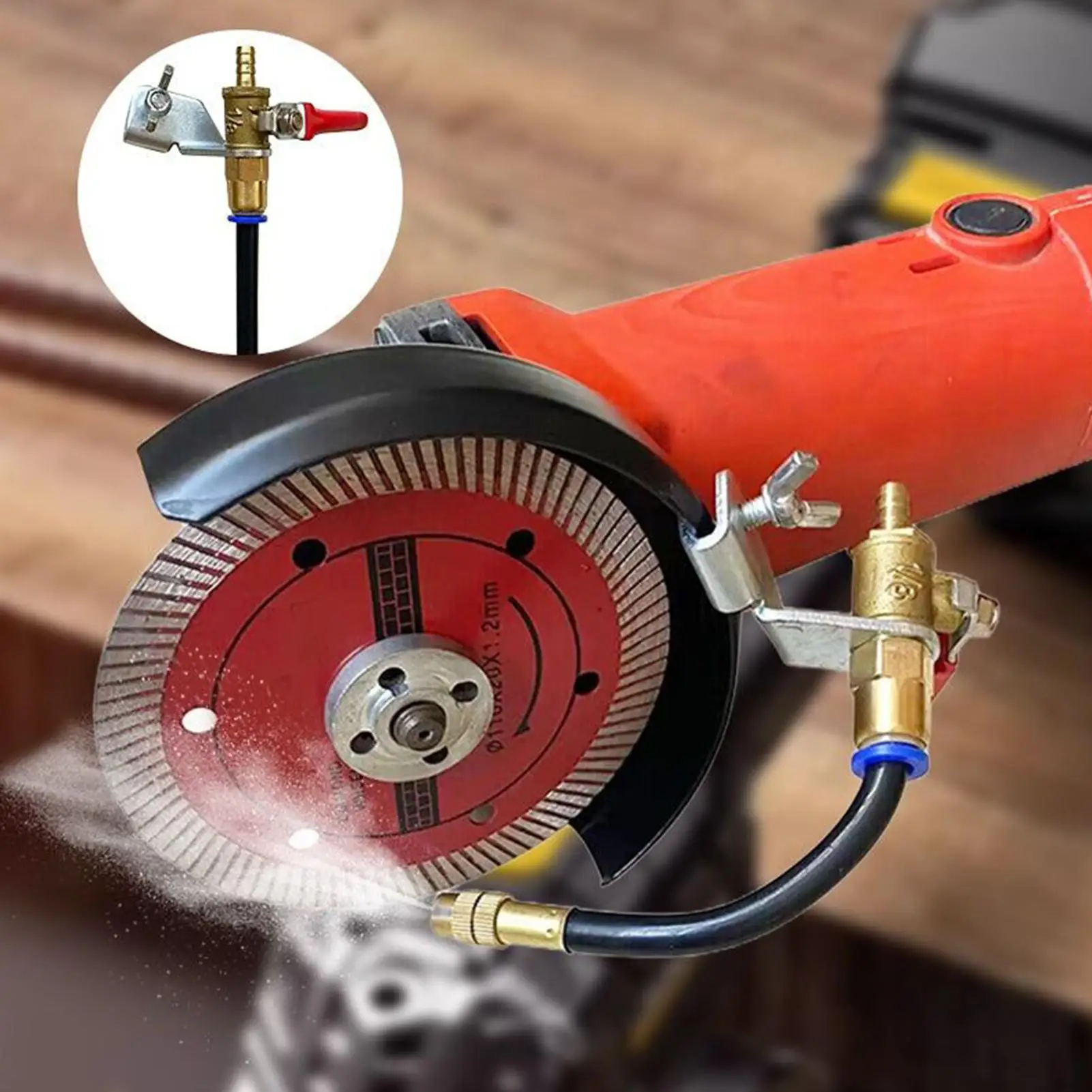 Water Sprayer for Cutting Machine 2-Mode Flexible Rustproof Attachment Angle Grinder Misting System for Tile Marble Brick Work