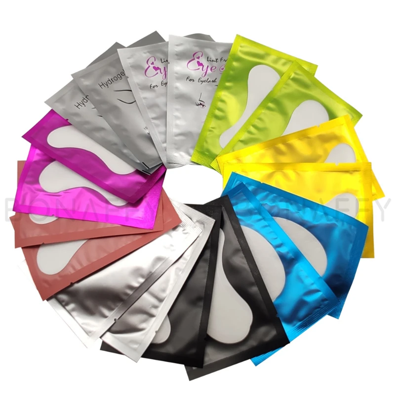 Cskess 500 pares de remendos de extensão de cílios, enxertia de cílios postiços sob almofadas para os olhos, sem fiapos, extensões de cílios postiços, remendo de papel para os olhos